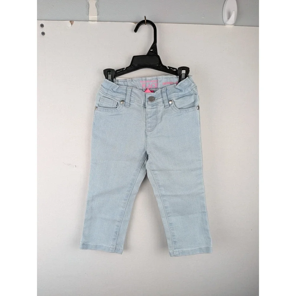 The Childrens Place Kids Skinny Jeans Sky Wash Light Blue Denim 18-24M NEW